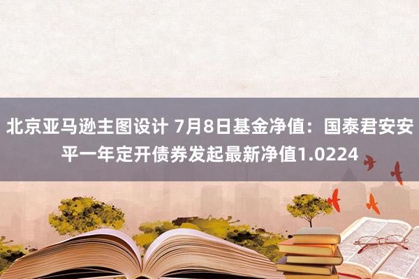 北京亚马逊主图设计 7月8日基金净值：国泰君安安平一年定开债券发起最新净值1.0224