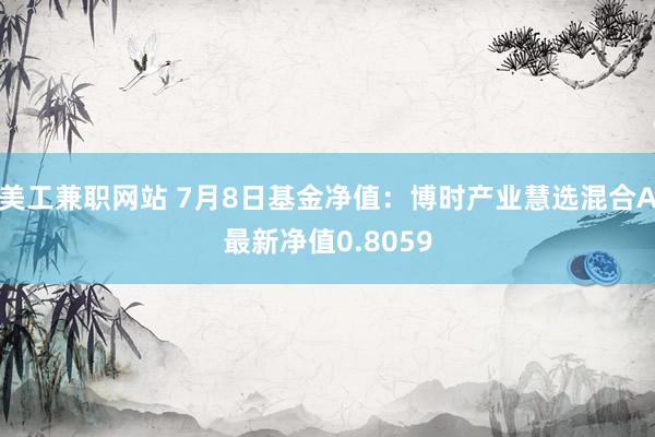 美工兼职网站 7月8日基金净值：博时产业慧选混合A最新净值0.8059