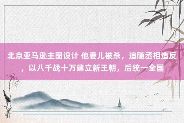 北京亚马逊主图设计 他妻儿被杀，追随丞相造反，以八千战十万建立新王朝，后统一全国