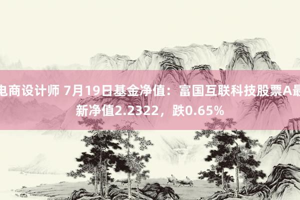 电商设计师 7月19日基金净值：富国互联科技股票A最新净值2.2322，跌0.65%